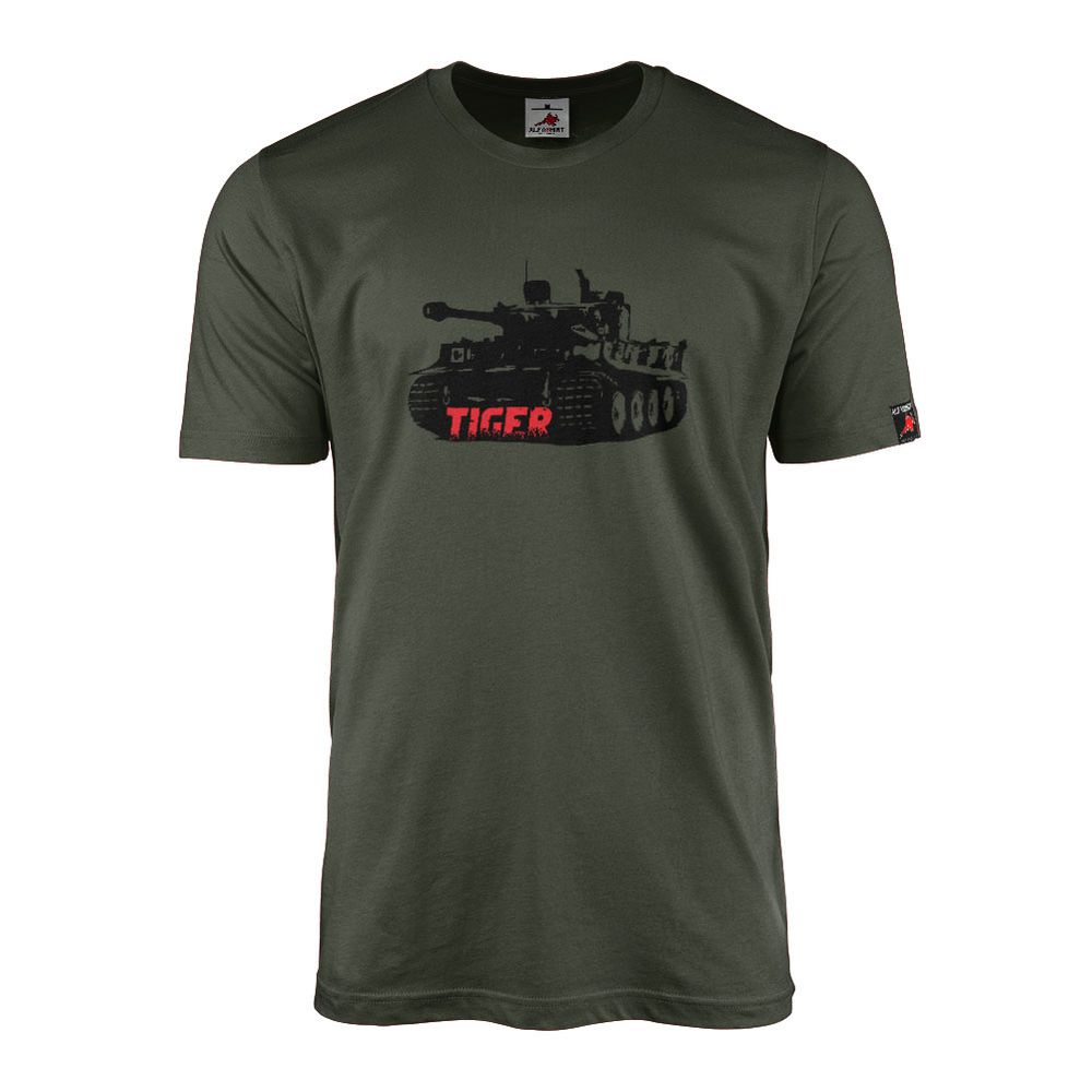 Deutscher Tiger Panzer Panzerkampfwagen 6 Kampfpanzer WH Heer - T Shirt #4366