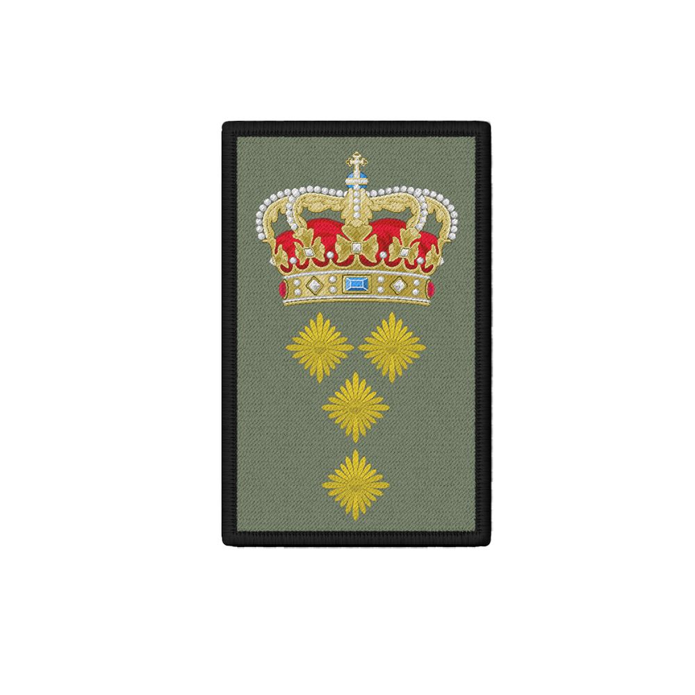 Patch Dienstgradabzeichen Königin Krone Sterne General Humor 7,5x4,5cm #26405