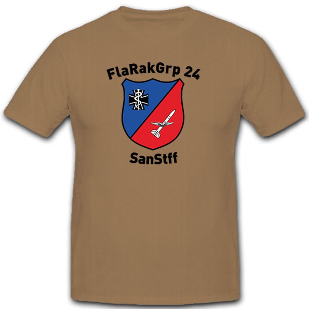 SanStff FlaRakGrp 24 Bundeswehr Luftwaffe Crest Unit Emblem - T Shirt # 10444