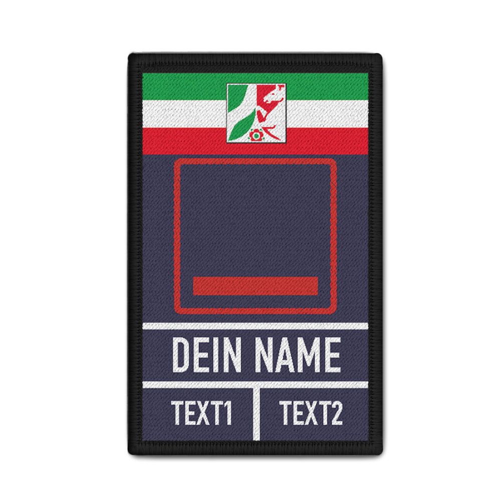 Rank Patch Feuerwehr Feuerwehrmann Dienstgrad Freiwillige NRW Dein Name  #38194
