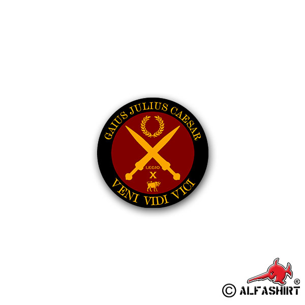 Stickers Gaius Julius Caesar Veni Vidi Vici Kam Saw 7x7cm # A2255