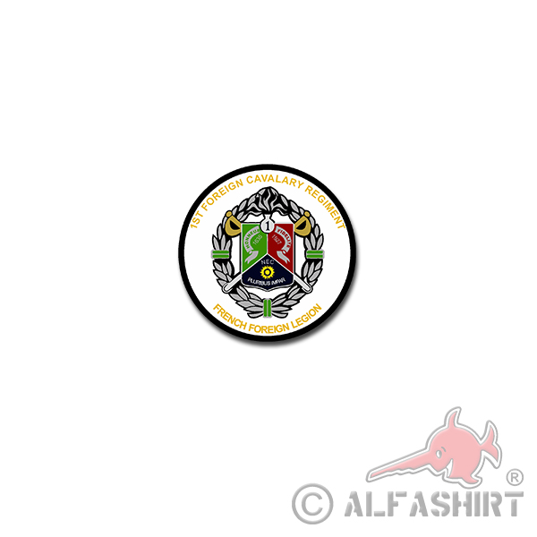 1er Régiment étranger de cavalerie Aufkleber Sticker Fremdenregiment 7x7cm#A4192