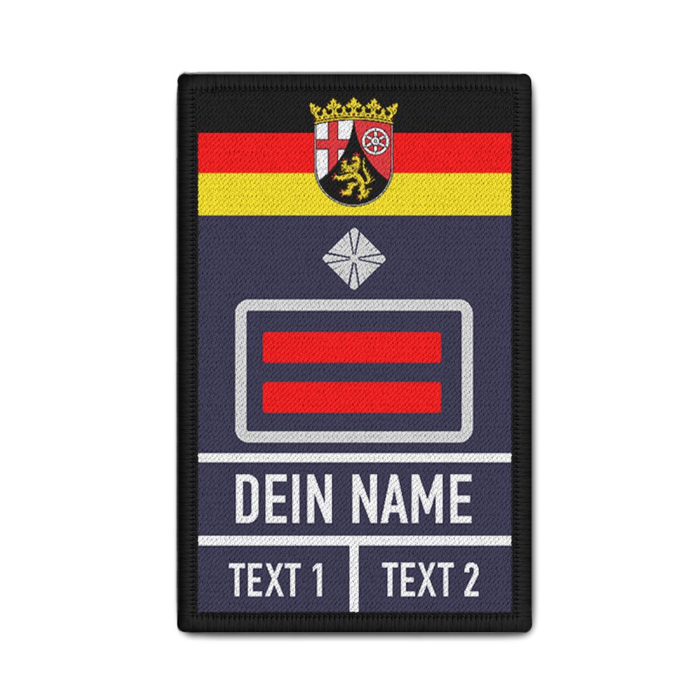 Rank Patch 9,8x6cm Feuerwehr stellv Wehrführer Oberbrandmeister RPL #35318