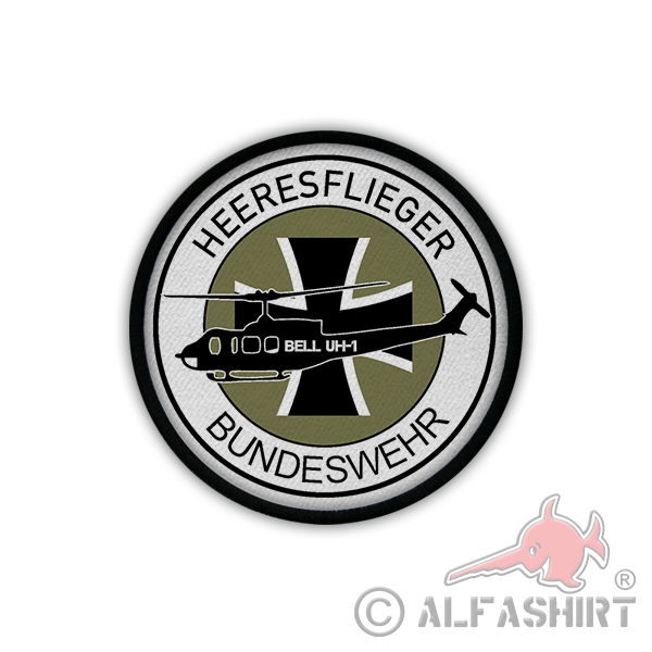 Heeresflieger Bundeswehr Bell UH-1 Bückeburg Wappen Patch Aufnäher #18092