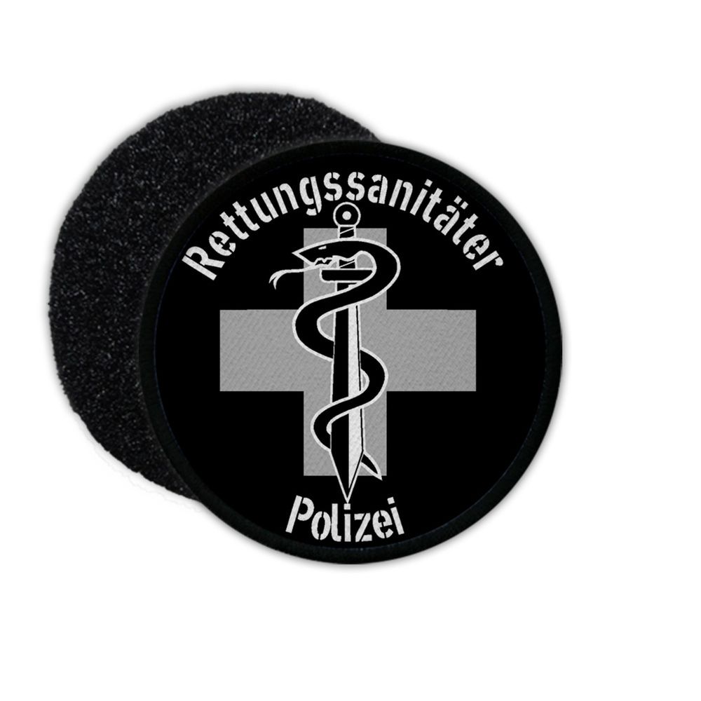 Patch Rettungssanitäter Polizei Tarn Nacht Grau Polizeiärztlicherdienst #33628