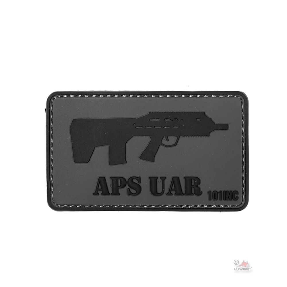 APS UAR Waffe Gun MG Handfeuerwaffe 3D Rubber Patch 4x7cm #27424
