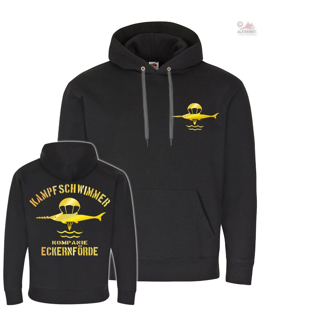 Kampfschwimmer Kp Eckernförde Kompanie Marine Wappen Abzeichen Hoodie #19424