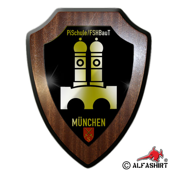 Heraldic shield PiSchule FSHBauT pioneer school and technical college of the Bundeswehr # 15031