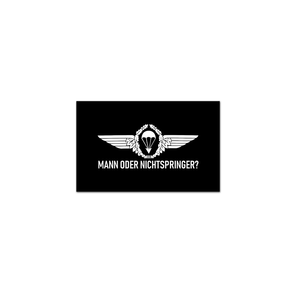 Mann oder Nichtspringer Luftwaffe Fallschirmspringer Tandemsprung 9 x5,5cm#A6355