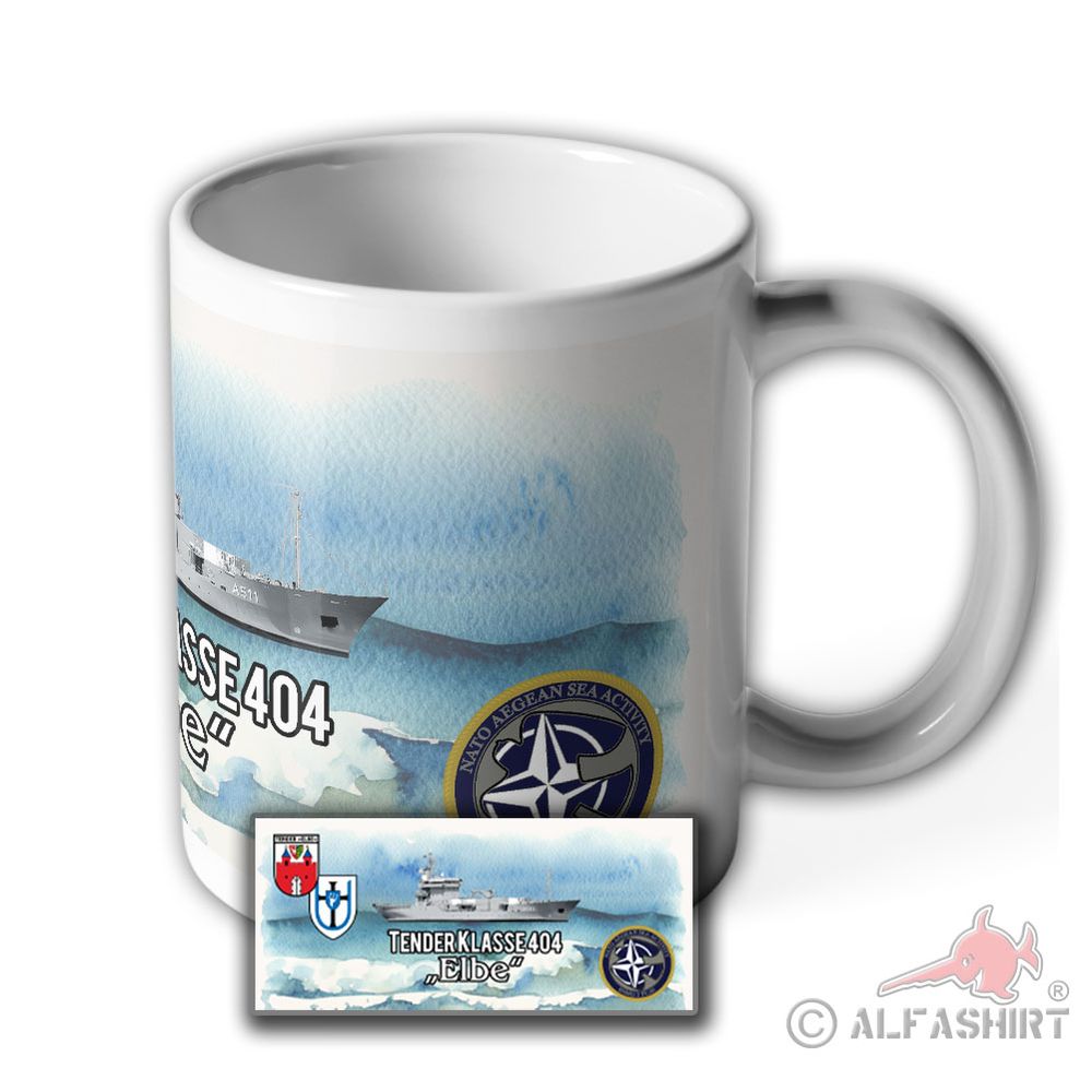 Tasse Tender Elbe Klasse 404 Versorgungsschiff Versorgung Schiff Marine 1 #42138