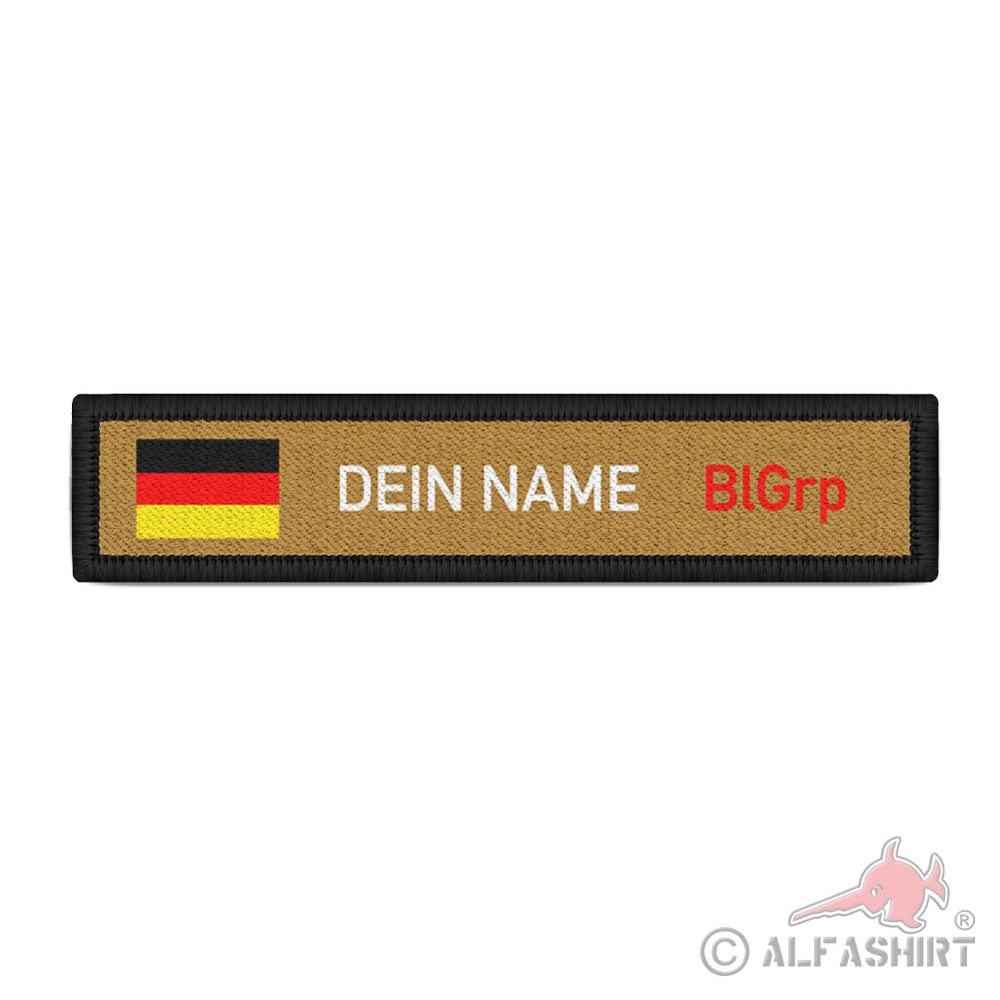 Namenspatch personalisiert sand Name Blutgruppe Uniform #43895