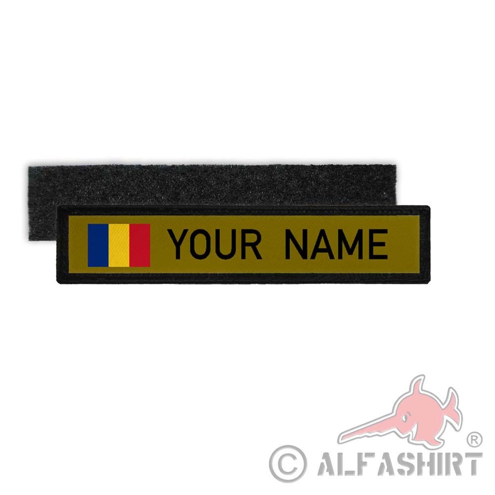 Rumänien Flagge Land Name Schild fahne Romania Bukarest Patch Schild #25352