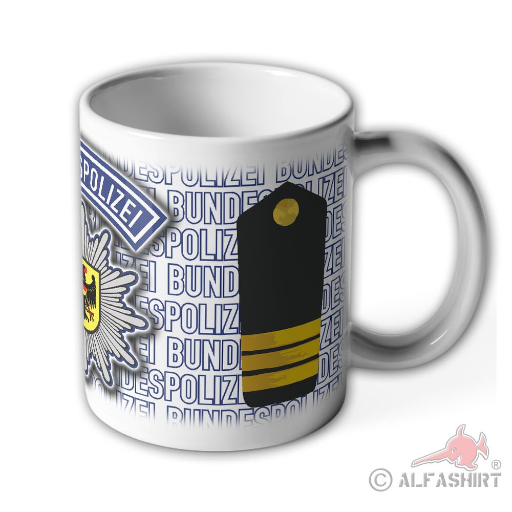 Polizeiobermeister Bundespolizei zu See BPOL Küstenwache Dienstgrad Tasse #27699