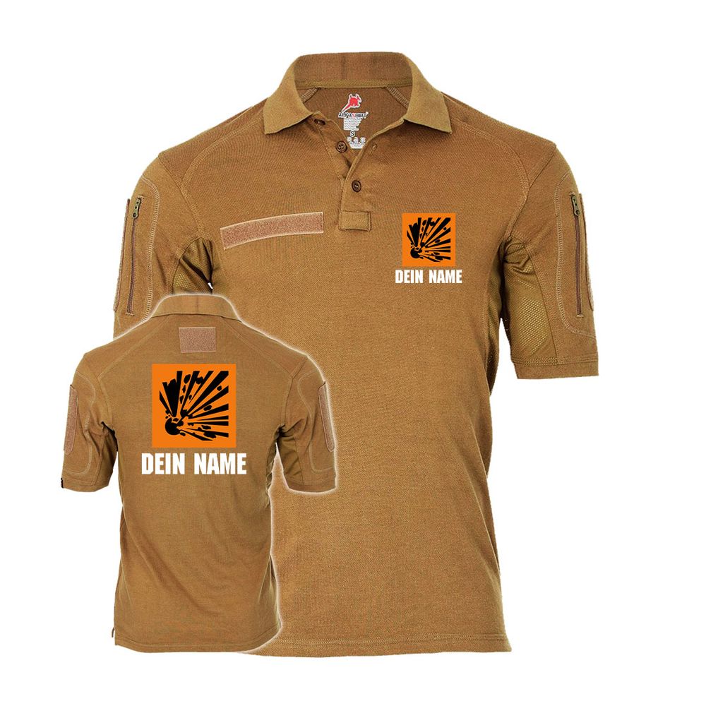 Explosive customizable demolition expert pyrotechnician tactical polo shirt #44832