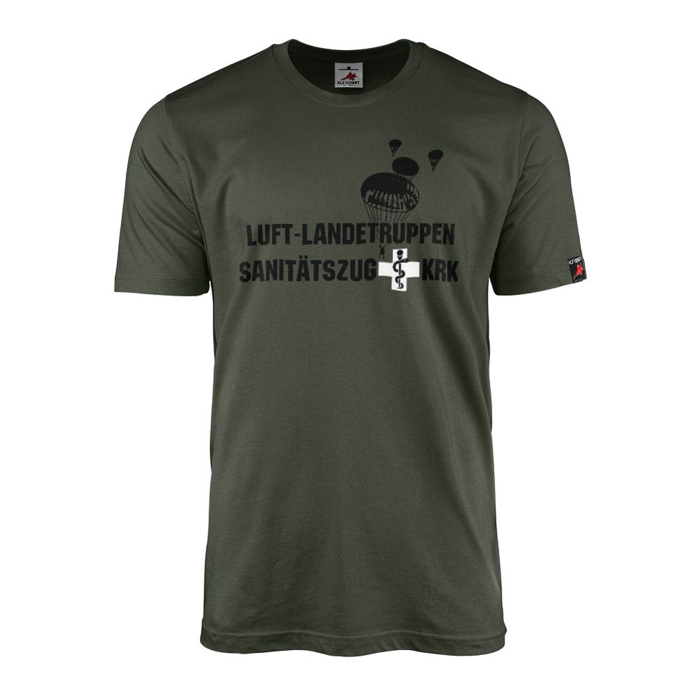 Luft-Landetruppen Sanitätszug KRK Bundeswehr Fallschirmjäger - T Shirt #13109