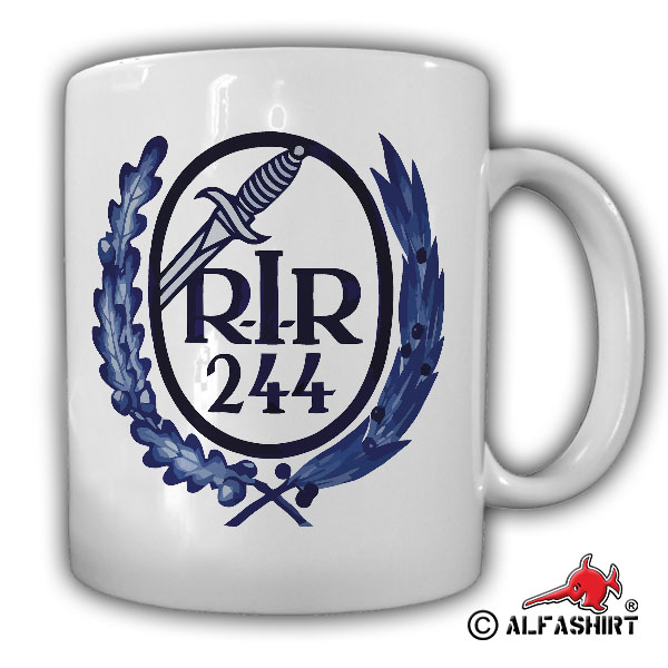 RIR 244 Sächsisches Reserve Infanterie Regiment Nr 244 Wappen Tasse #15642
