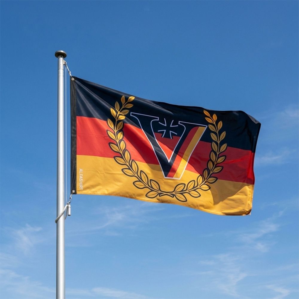 Limitierte Veteranenflagge optional personalisierbar Einheit Bundeswehr Veteran Soldat 150x90cm #47716