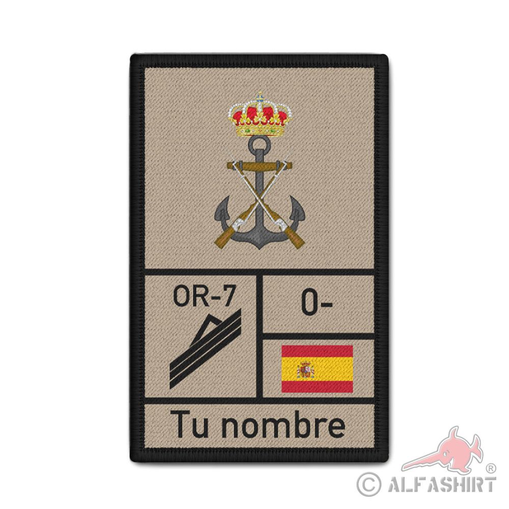 Patch Spain Marines Infanteria de marina Blood Type #41476