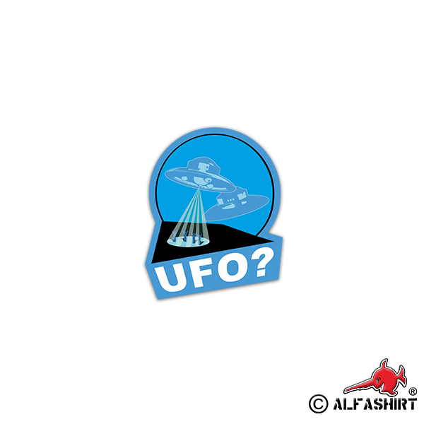 Sticker UFO Haunebu Abduction Unidentified flying object 6x7cm # A2339