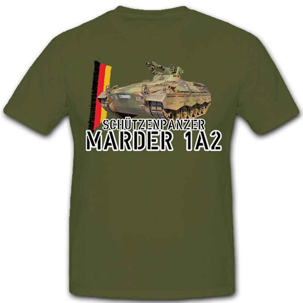 Armored personnel carrier Marder 1A2 Panzer Panzergrenadiere Confederation Bw - T Shirt # 10260