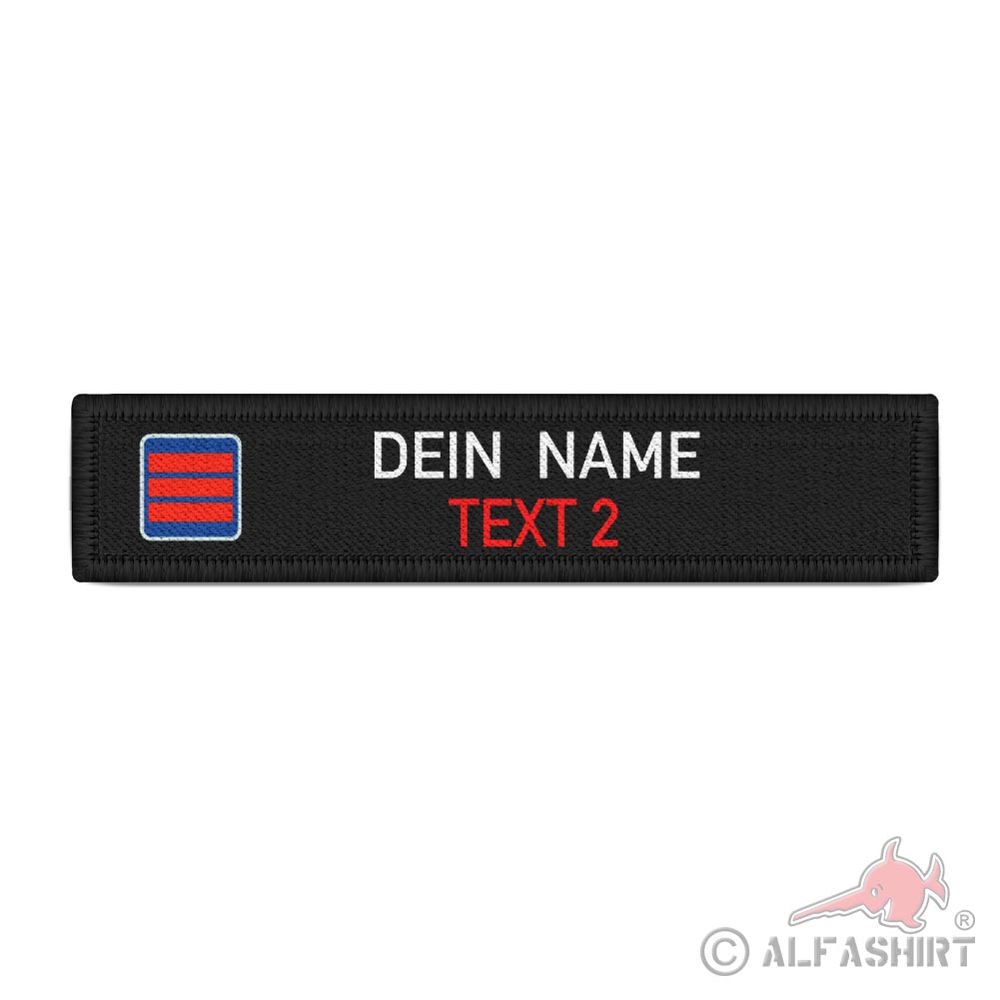 Namenschild Patch Hauptbrandmeister Feuerwehr personalisierbar #38538