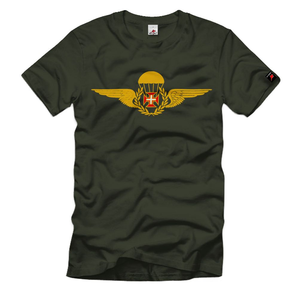 Distintivo de qualificação paraquedista Portugal Airborne T-Shirt#33379