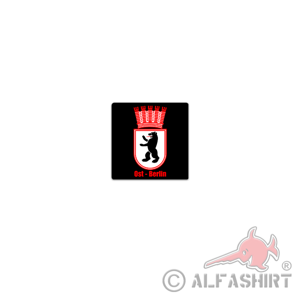 East Berlin Sticker Berlin Germany Capital Bear 7x7cm # A3639