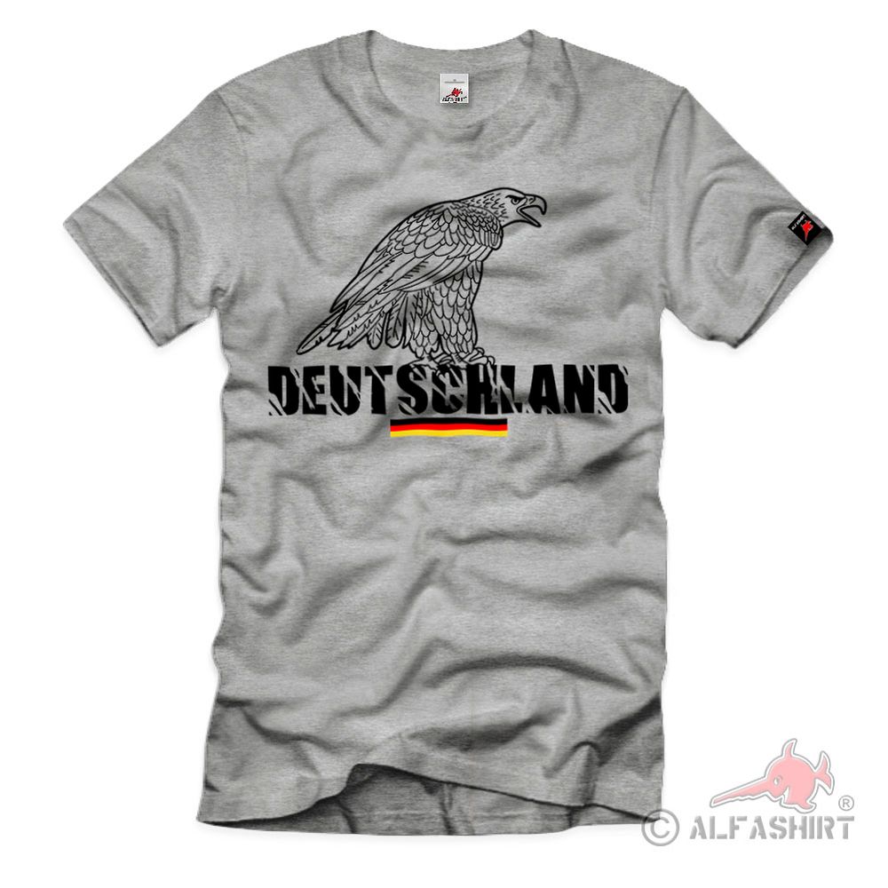 Deutschland Shirt Adler Vaterland schwarz rot gold T Shirt #39234