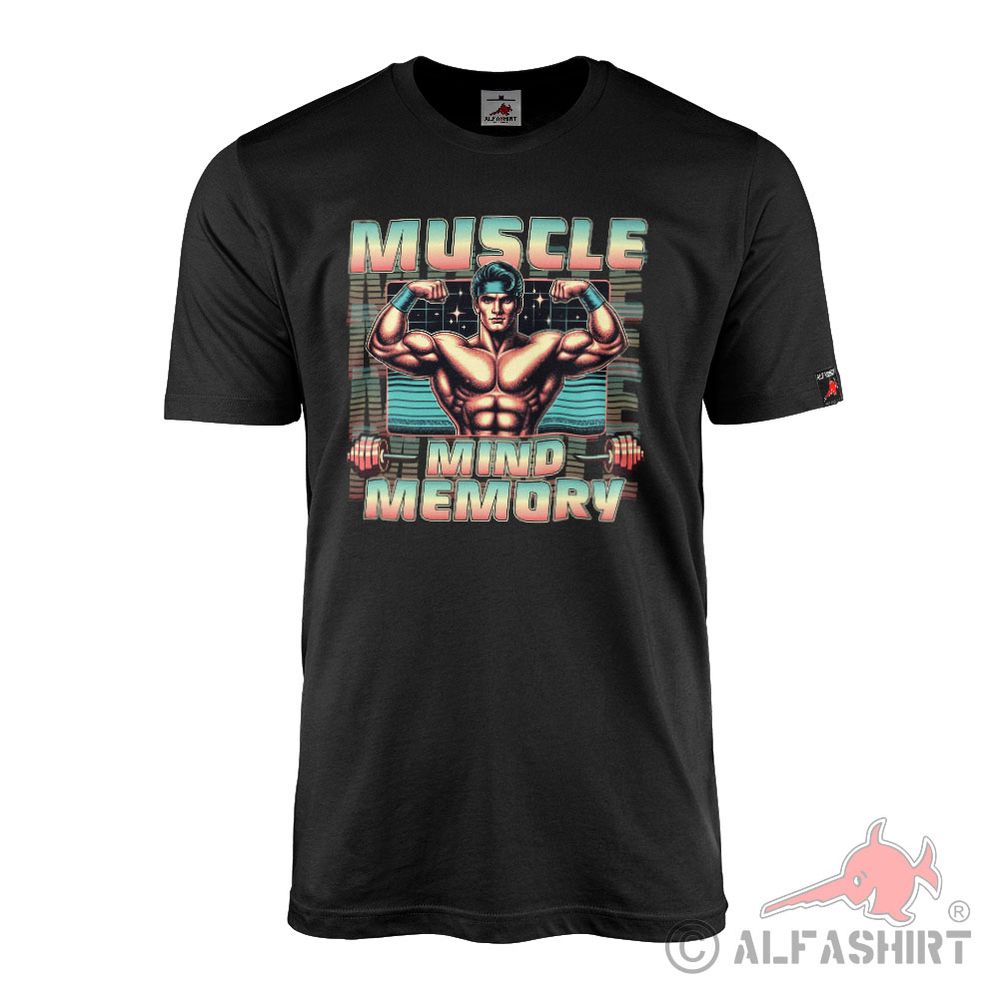 T-Shirt Gym Bodybuilding Bodybuilder Muscle Mind Memory Hantel #44687