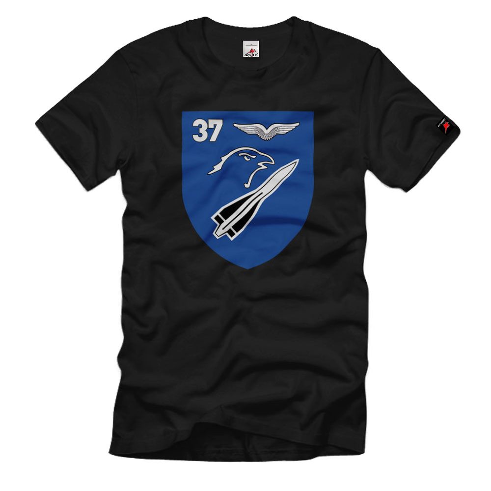 Flugabwehr Bundeswehr Bund Bw Fla Rak Btl 37 Rakete Hawk Wappen - T Shirt #8484