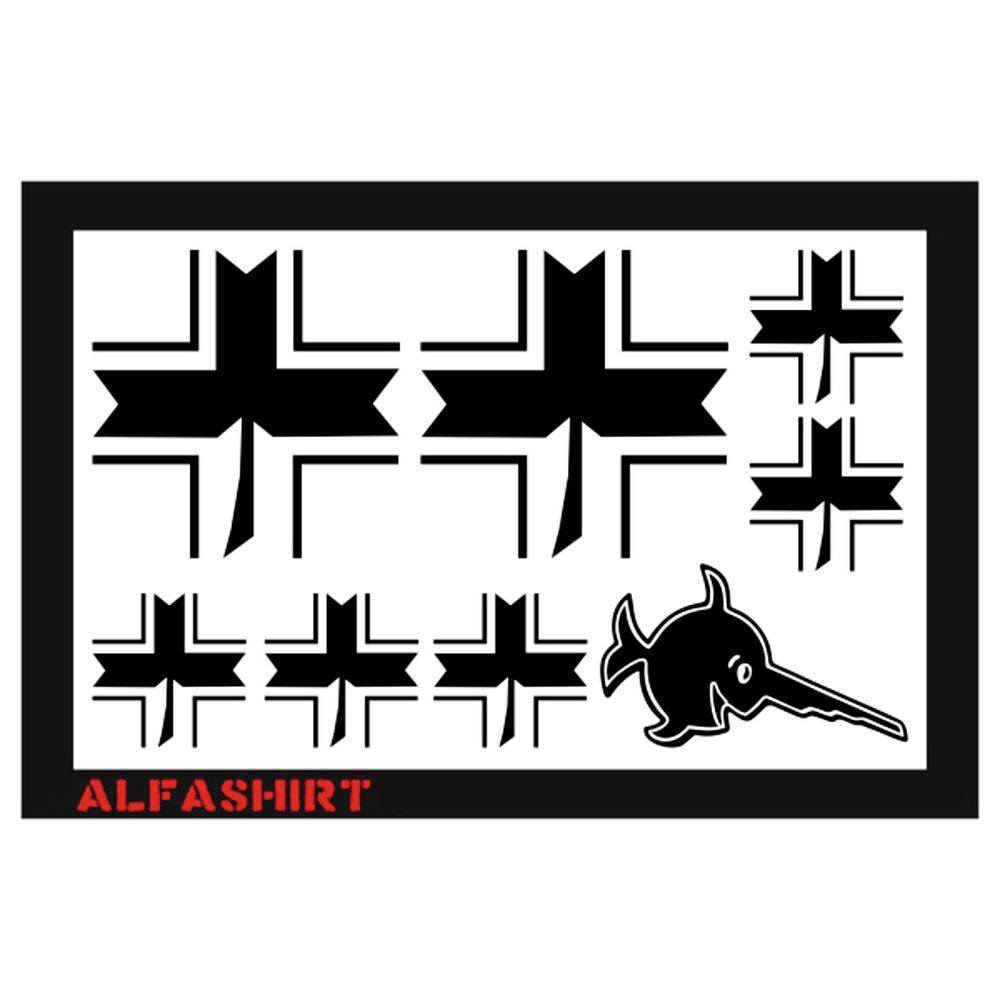 Sticker Croatia Balkenkreuz Cross Military Luftwaffe Sparset # A118