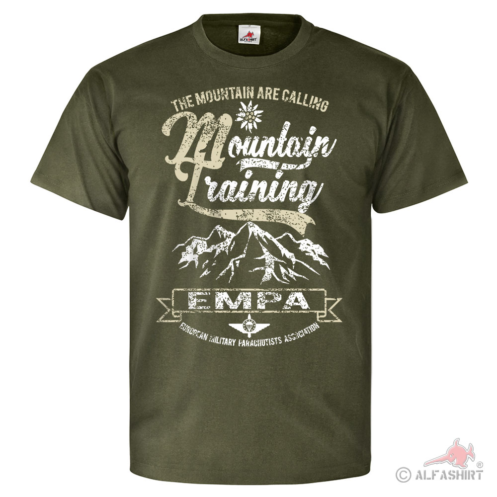 EMFV Mountain Training Alpen Europäischer Fallschrimsprungverband T Shirt #26096