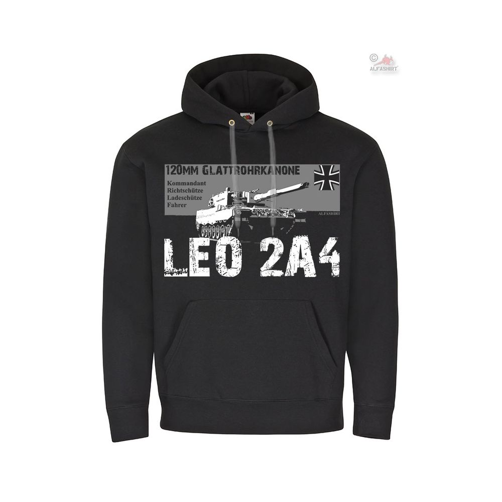 Leopard 2A4 Panzer Kampfpanzer Leo 2 Glattrohr Kanone Kapuzenpullover #26722