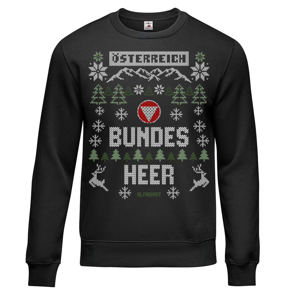 Sweater X-Mas BUNDESHEER Austria Christmas Sweater #45543