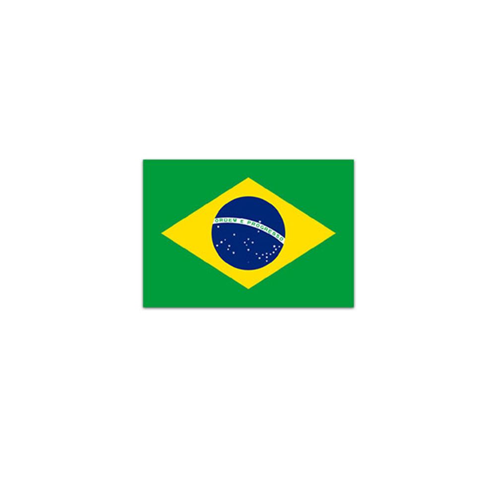 Aufkleber/Sticker Brasilien Fahne República Federativa do Brasil 10x7cm A2934