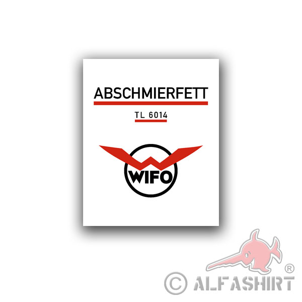WIFO Sticker Lubricating Grease FettTL6014 Can Kübelwagen Oil Logo 11x9cm # A4458