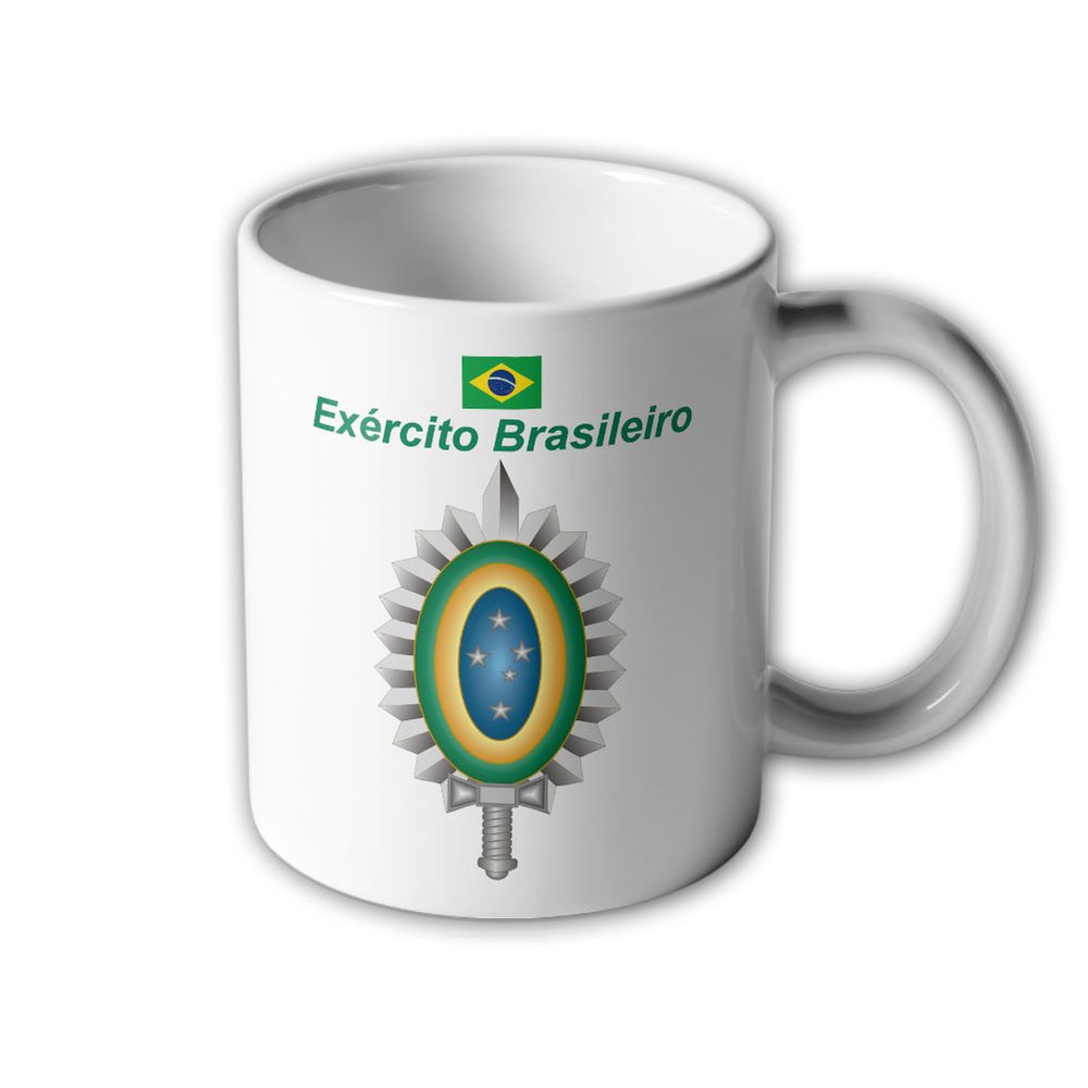 Exército Brasileiro Brazil Army Infantry Coat of Arms Cup Mug Coffee # 33391
