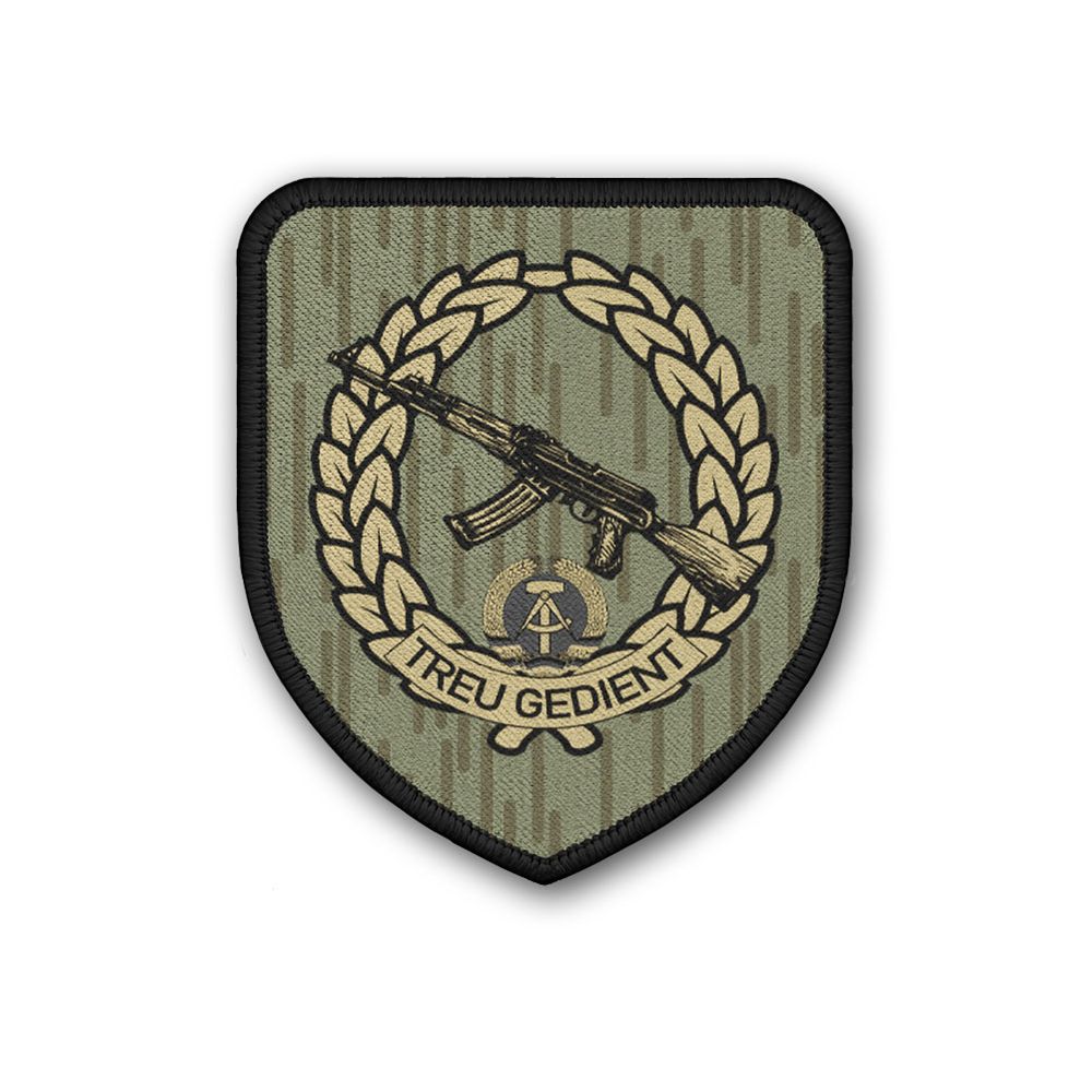 Patch 7,5x6,5cm DDR NVA Treu Gedient Nationale Volksarmee Grenze #47226