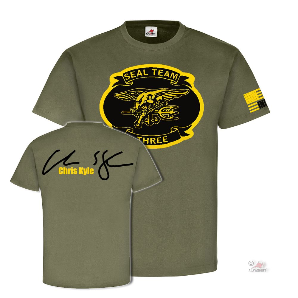 Seal Team Three Infidel Sniper Navyl Scharfschütze - T Shirt #25531