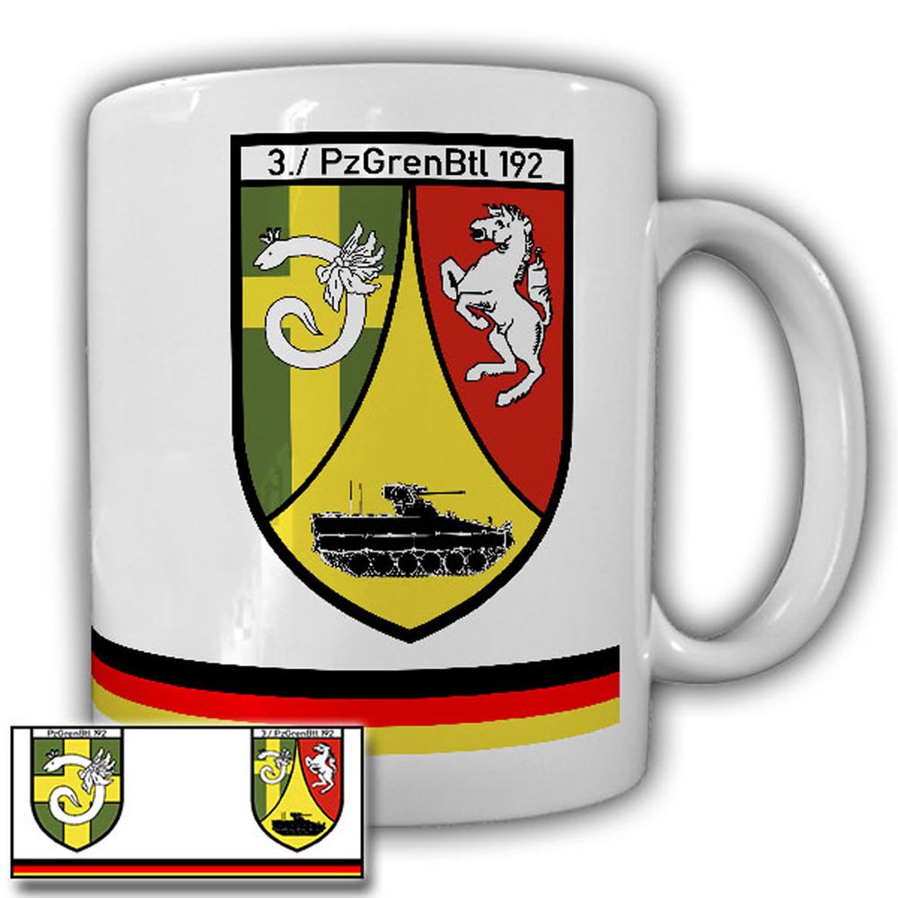 Tasse 3 PzGrenBtl 192 Panzergrenadierbataillon Kompanie Ahlen Reservist #22840