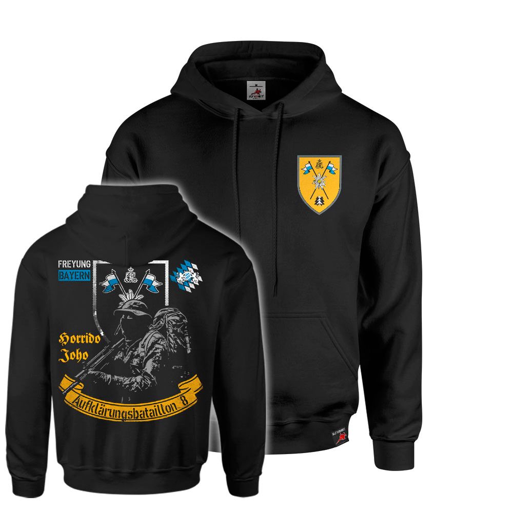 Premium Hoodie Reconnaissance Battalion 8 Freyung Army Reconnaissance Bavaria Hoodie #47376