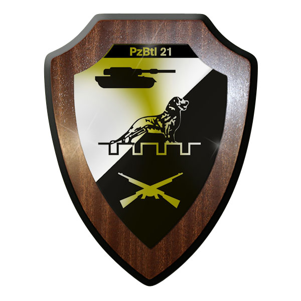 Wappenschild - PzBtl 21 Panzerbataillon Panzer Bataillon Bundeswehr #12210