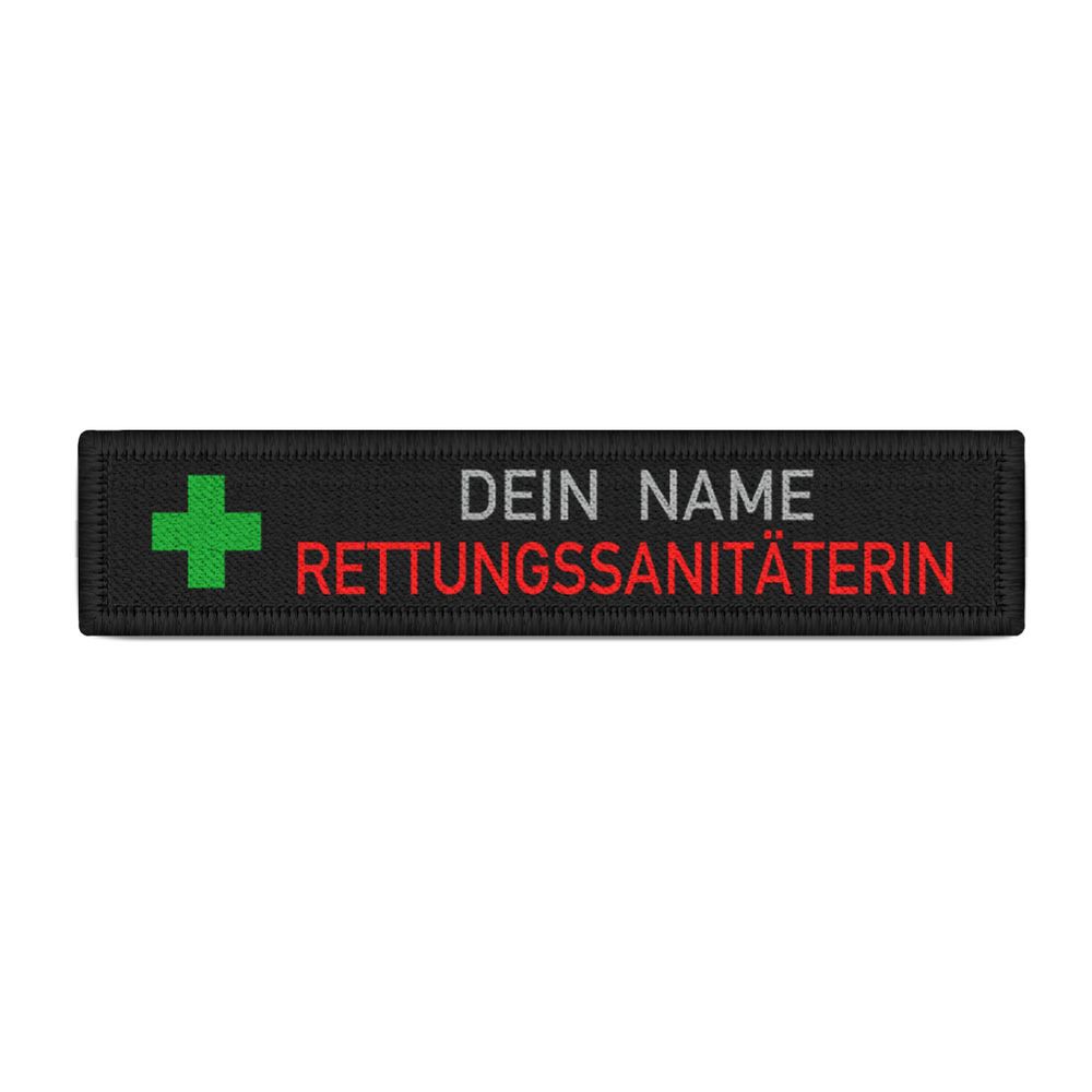 Rettungssanitäterin Namen-Schild Patch Feuerwehr NFS RSin  #39159