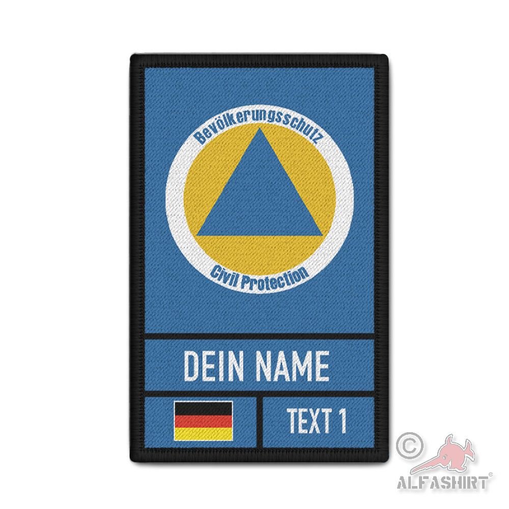 Patch Bevölkerungsschutz Civil Protection GER DE Flagge Fahne Schutz Hilfe#46114