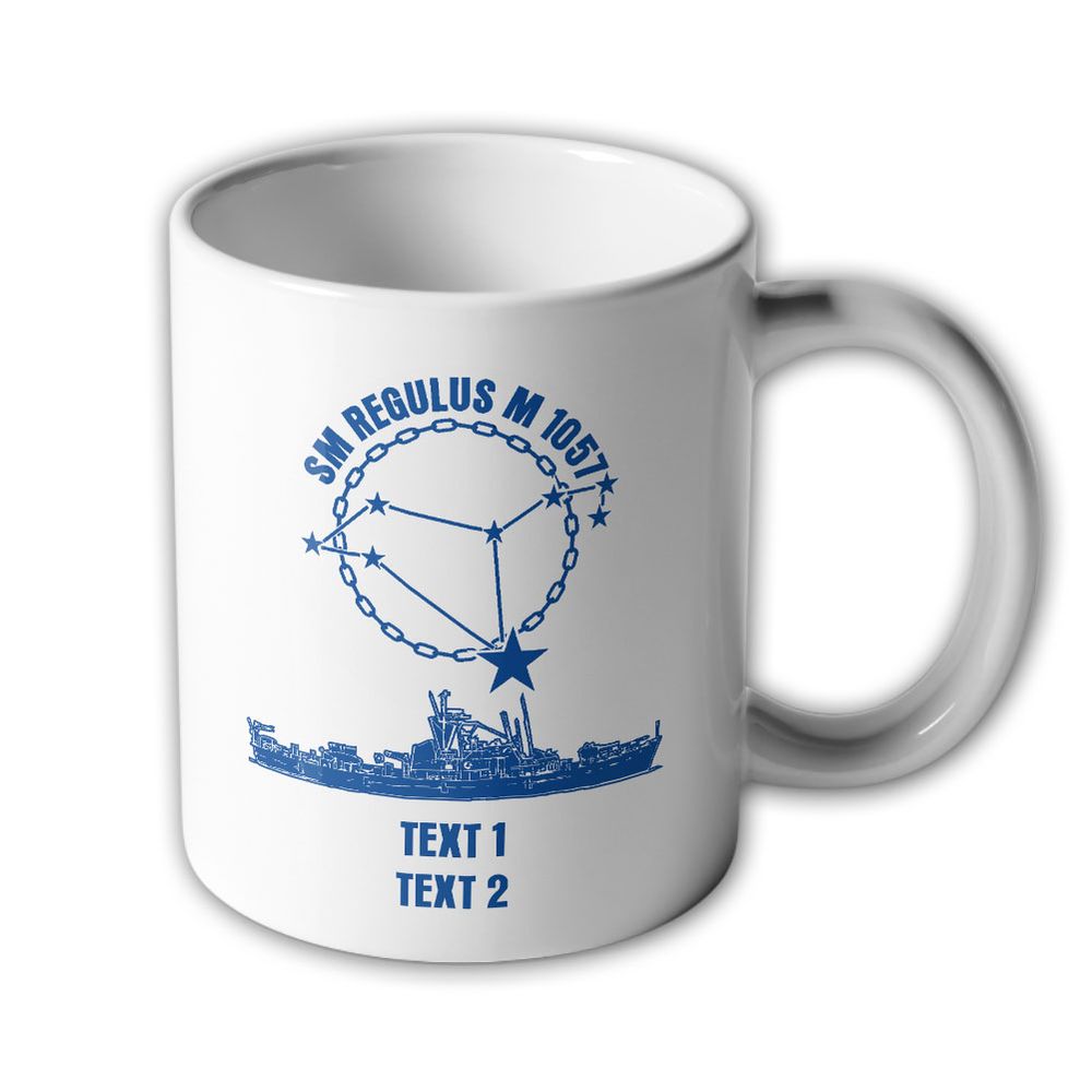 Tasse personalisierbar SM Regulus M1057 Schütze-Klasse Minensuchboot #48070