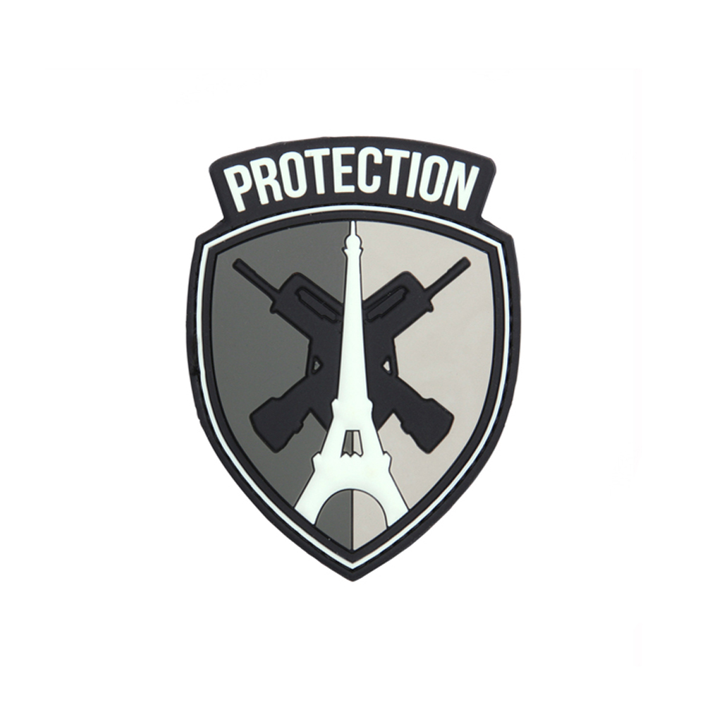 3D Rubber Protection France Patch Paris Eifelturm Frankreich 7  x 5 cm#26948