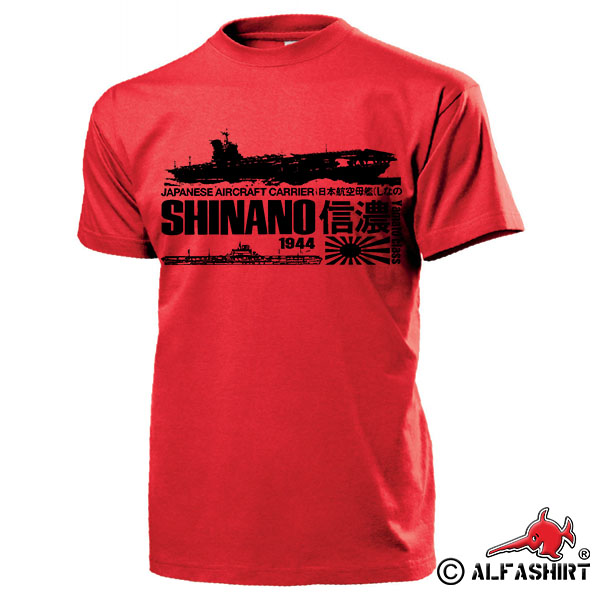 Shinano 1944 japanisches Schlachtschiff Yamato-Klasse Flugzeug T Shirt #15340