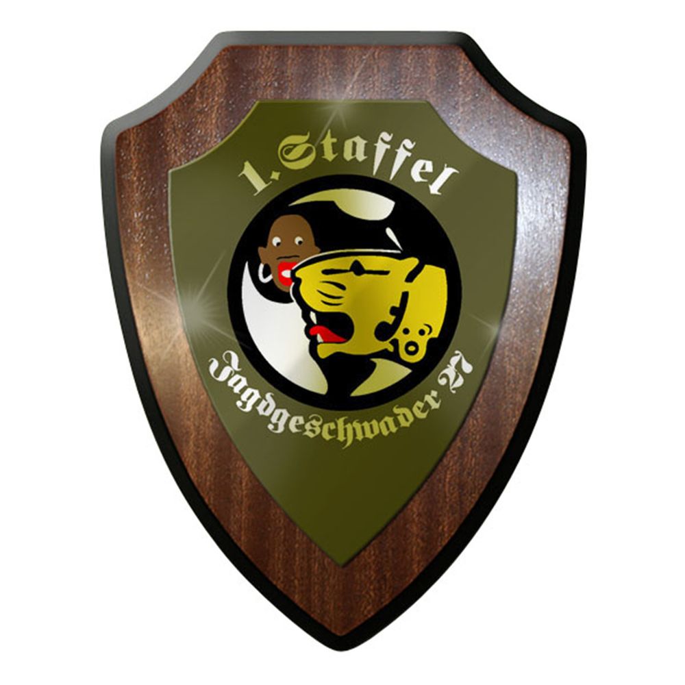 
	
Wappenschild 1. Staffel Jagdgeschwader 27 JG Hans-Joachim Afrika Militär#8390
