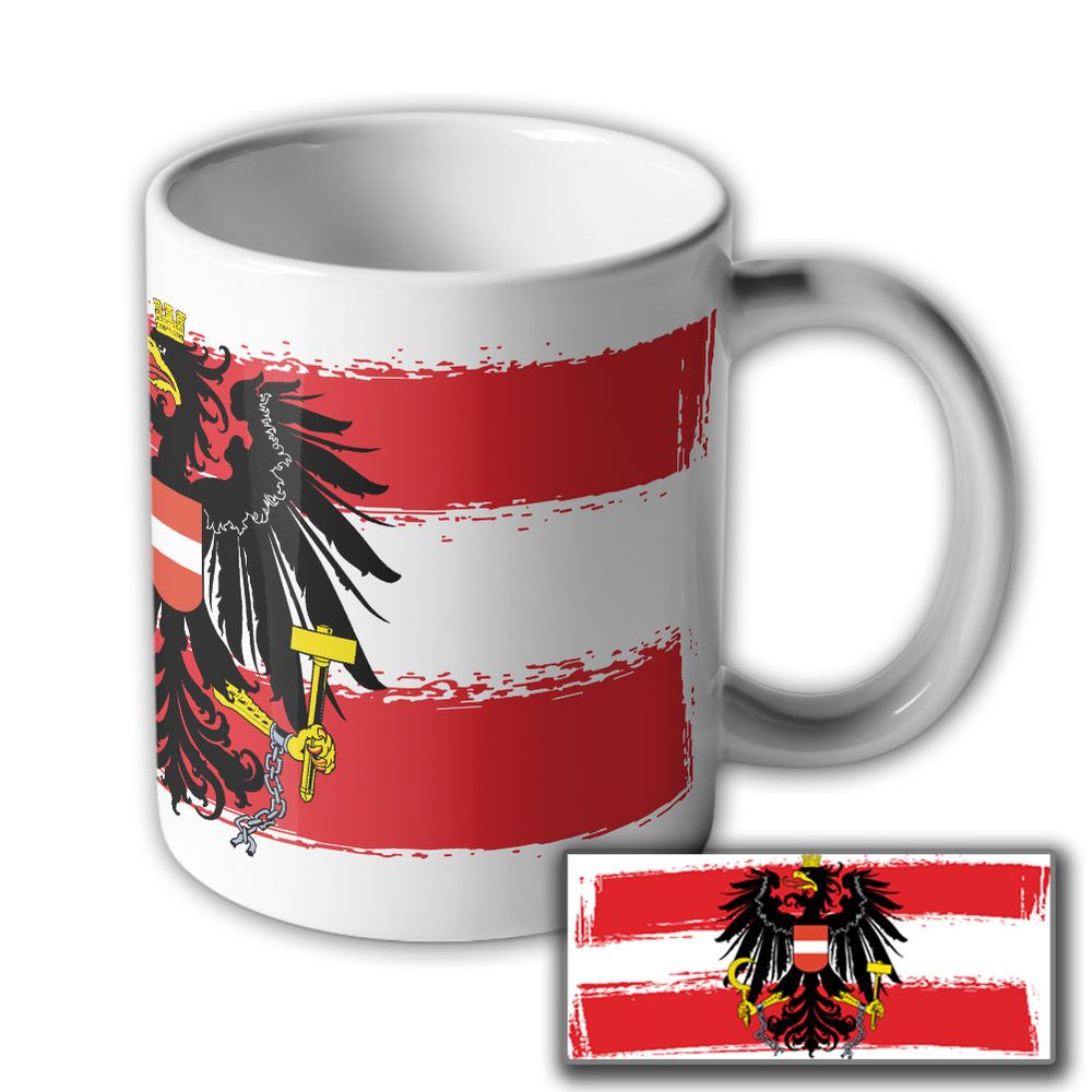 Republik Österreich Fahne Flagge Adler- Tasse #5989
