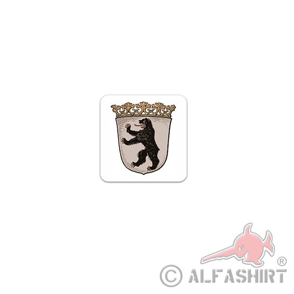 Sticker Berlin Berlin Coat of Arms Federal Republic of Germany Historic 7x7cm A3325